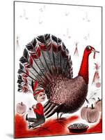 Mr. Turkey - Child Life-Elsie Fowler-Mounted Giclee Print