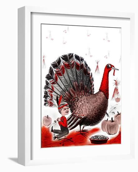 Mr. Turkey - Child Life-Elsie Fowler-Framed Giclee Print