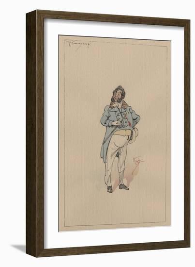 Mr Turveydrop, C.1920s-Joseph Clayton Clarke-Framed Giclee Print