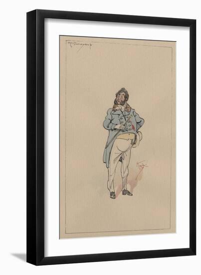 Mr Turveydrop, C.1920s-Joseph Clayton Clarke-Framed Giclee Print