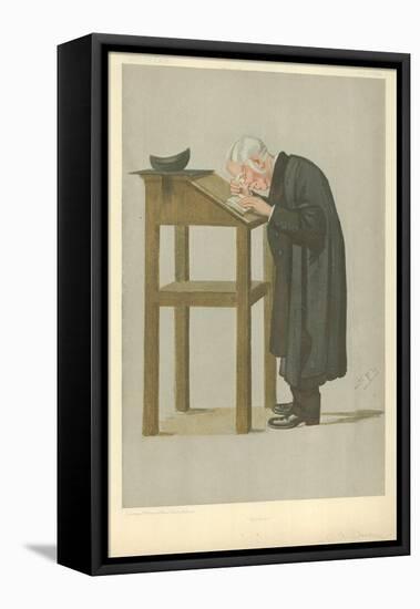 Mr W a Spooner, Spooner, 21 April 1898, Vanity Fair Cartoon-Sir Leslie Ward-Framed Stretched Canvas