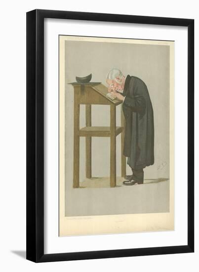 Mr W a Spooner, Spooner, 21 April 1898, Vanity Fair Cartoon-Sir Leslie Ward-Framed Giclee Print