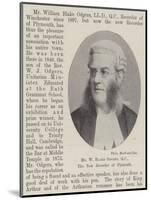 Mr W Blake Odgers, QC, the New Recorder of Plymouth-null-Mounted Giclee Print