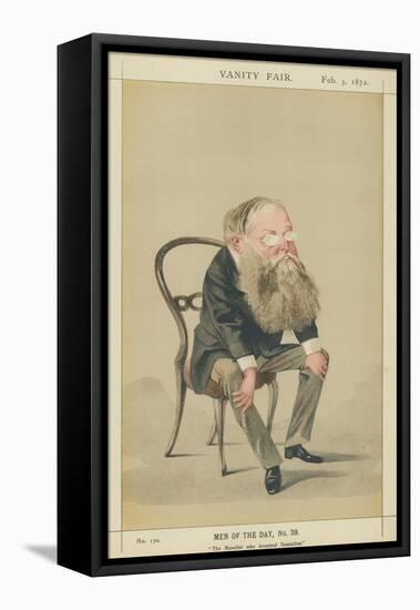 Mr Wilkie Collins-Adriano Cecioni-Framed Stretched Canvas