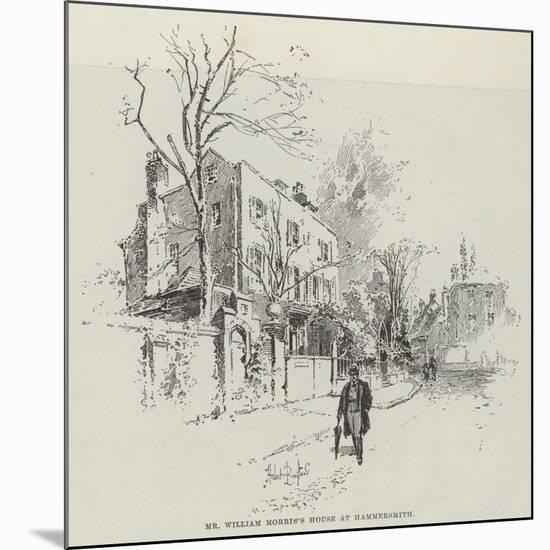 Mr William Morris's House at Hammersmith-Herbert Railton-Mounted Giclee Print