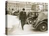 Mr. Winston Churchill, First Lord of the Admiralty, Walking to 10 Downing Street, Sept. 7, 1939-null-Stretched Canvas