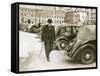 Mr. Winston Churchill, First Lord of the Admiralty, Walking to 10 Downing Street, Sept. 7, 1939-null-Framed Stretched Canvas