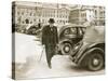 Mr. Winston Churchill, First Lord of the Admiralty, Walking to 10 Downing Street, Sept. 7, 1939-null-Stretched Canvas