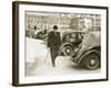 Mr. Winston Churchill, First Lord of the Admiralty, Walking to 10 Downing Street, Sept. 7, 1939-null-Framed Photo