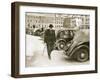 Mr. Winston Churchill, First Lord of the Admiralty, Walking to 10 Downing Street, Sept. 7, 1939-null-Framed Photo