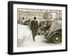 Mr. Winston Churchill, First Lord of the Admiralty, Walking to 10 Downing Street, Sept. 7, 1939-null-Framed Photo