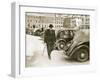 Mr. Winston Churchill, First Lord of the Admiralty, Walking to 10 Downing Street, Sept. 7, 1939-null-Framed Photo