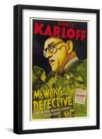 MR. WONG, DETECTIVE, Evelyn Brent, Boris Karloff, 1938-null-Framed Art Print