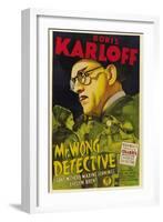 MR. WONG, DETECTIVE, Evelyn Brent, Boris Karloff, 1938-null-Framed Art Print