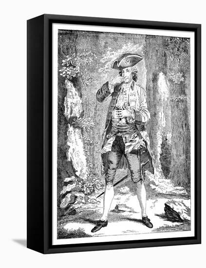 Mr Woodward in the Character of Mercutio, 1753-null-Framed Stretched Canvas