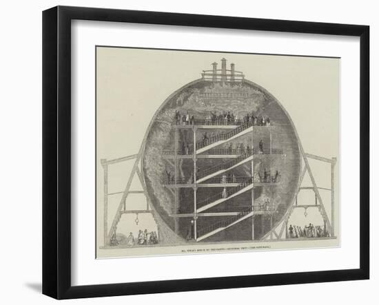 Mr Wyld's Model of the Earth, Sectional View-null-Framed Giclee Print