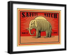 MRoagn Elephant Matches-Mark Rogan-Framed Art Print