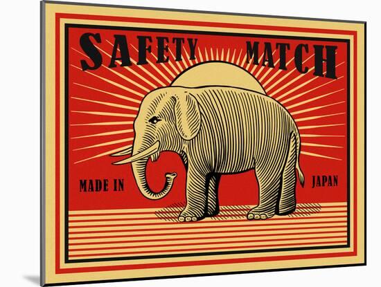 MRoagn Elephant Matches-Mark Rogan-Mounted Art Print