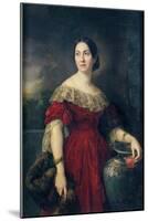 Mrs Aaron Vail (Emilie Salles) 1842-Vicente Lopez y Portana-Mounted Giclee Print