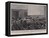 Mrs Ayrton Lecturing to the Society of Electrical Engineers-Henry Marriott Paget-Framed Stretched Canvas