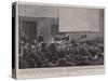 Mrs Ayrton Lecturing to the Society of Electrical Engineers-Henry Marriott Paget-Stretched Canvas