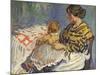 Mrs. B with Her Baby on Her Knees-Nicolas Tarkhoff-Mounted Giclee Print