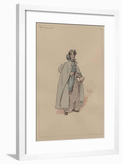 Mrs Bagnet, C.1920s-Joseph Clayton Clarke-Framed Giclee Print