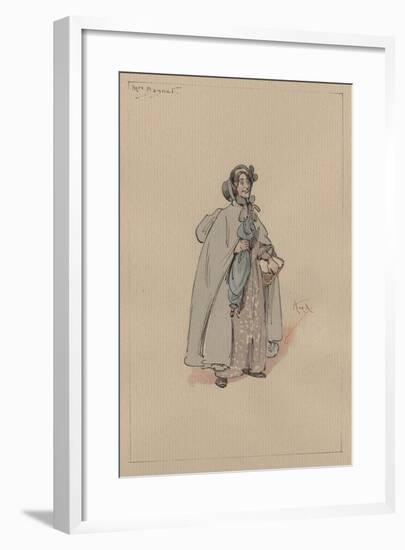 Mrs Bagnet, C.1920s-Joseph Clayton Clarke-Framed Giclee Print