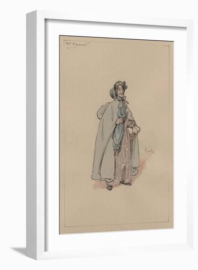 Mrs Bagnet, C.1920s-Joseph Clayton Clarke-Framed Giclee Print