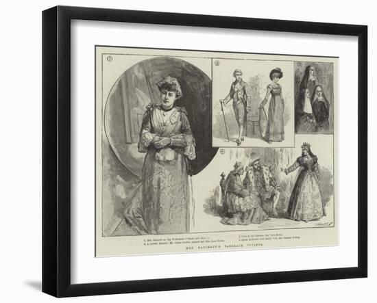 Mrs Bancroft's Tableaux Vivants-null-Framed Giclee Print