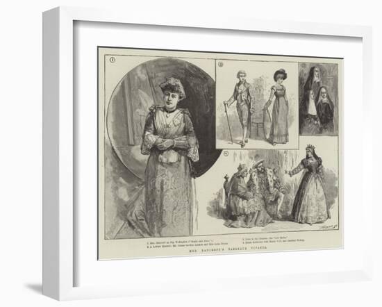 Mrs Bancroft's Tableaux Vivants-null-Framed Giclee Print