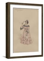 Mrs Bayham Badger, C.1920s-Joseph Clayton Clarke-Framed Giclee Print