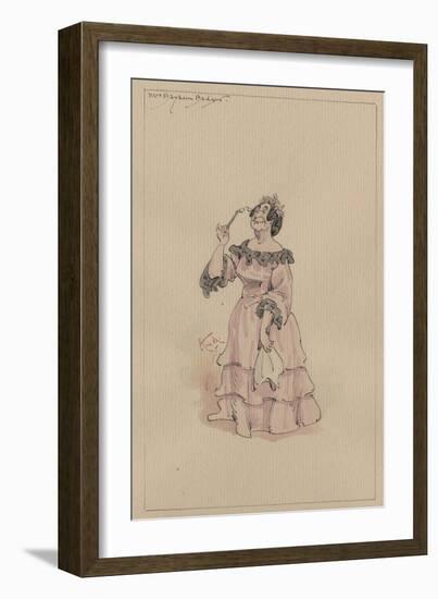 Mrs Bayham Badger, C.1920s-Joseph Clayton Clarke-Framed Giclee Print