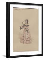 Mrs Bayham Badger, C.1920s-Joseph Clayton Clarke-Framed Giclee Print