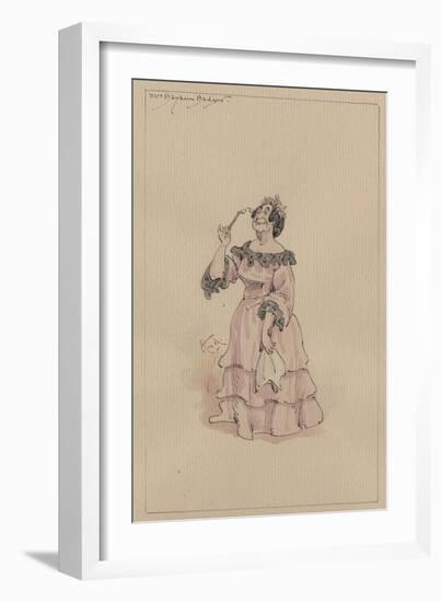 Mrs Bayham Badger, C.1920s-Joseph Clayton Clarke-Framed Giclee Print