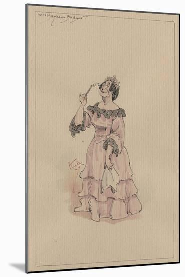 Mrs Bayham Badger, C.1920s-Joseph Clayton Clarke-Mounted Giclee Print
