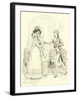 Mrs Bennet Welcomes Lydia and Her Husband-Hugh Thomson-Framed Giclee Print