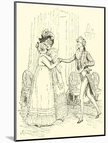 Mrs Bennet Welcomes Lydia and Her Husband-Hugh Thomson-Mounted Giclee Print