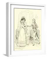 Mrs Bennet Welcomes Lydia and Her Husband-Hugh Thomson-Framed Giclee Print