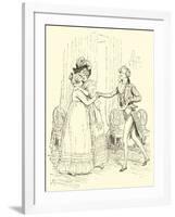 Mrs Bennet Welcomes Lydia and Her Husband-Hugh Thomson-Framed Giclee Print