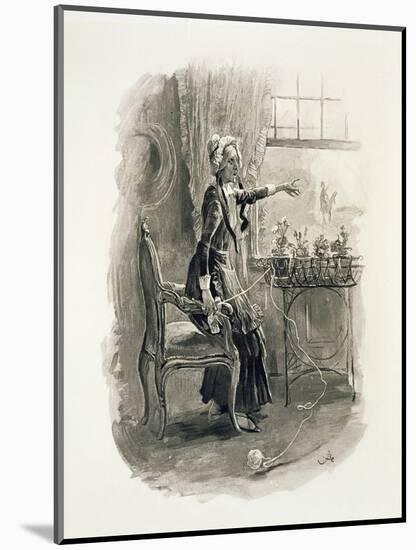 Mrs Betsy Trotwood, from 'Charles Dickens: a Gossip About His Life', by Thomas Archer-Frederick Barnard-Mounted Giclee Print