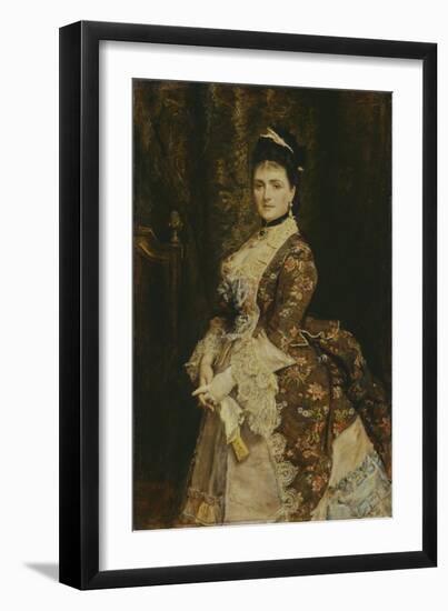 Mrs Bischoffsheim-John Everett Millais-Framed Giclee Print