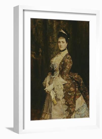 Mrs Bischoffsheim-John Everett Millais-Framed Giclee Print