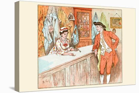 Mrs. Blaize Always Lent to the Poor from Her Pawn Shop-Randolph Caldecott-Stretched Canvas