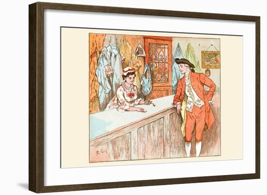 Mrs. Blaize Always Lent to the Poor from Her Pawn Shop-Randolph Caldecott-Framed Art Print