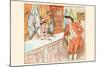 Mrs. Blaize Always Lent to the Poor from Her Pawn Shop-Randolph Caldecott-Mounted Art Print