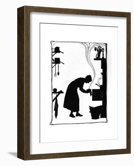 Mrs Bobbity Cooking Her Dinner-Mary Baker-Framed Giclee Print