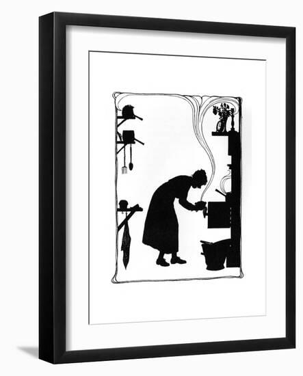 Mrs Bobbity Cooking Her Dinner-Mary Baker-Framed Giclee Print