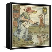 Mrs Bond-Walter Crane-Framed Stretched Canvas