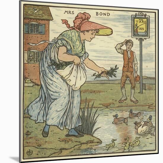 Mrs Bond-Walter Crane-Mounted Giclee Print